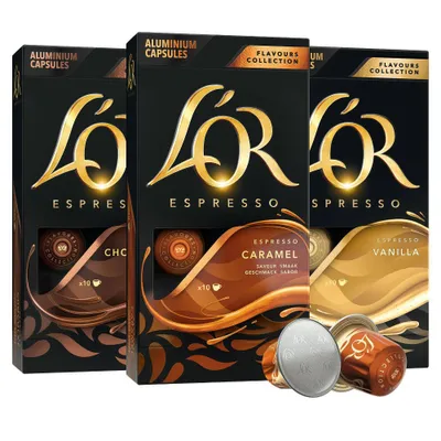 LOR Flavors Variety Pack Espresso Capsules - 30ct