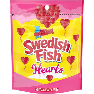 Swedish Fish Valentines Gummy Hearts - 10oz