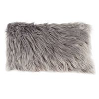 12x20 Oversize Faux Fur Lumbar Throw Pillow