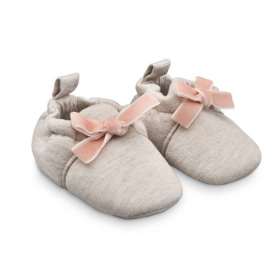 Carters Just One You Baby Girls Bow Construction Slippers
