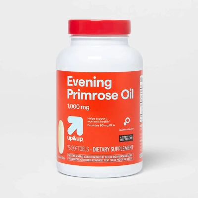 Evening Primrose Oil 1000mg Womens Health Support Softgels - 75ct - up&up