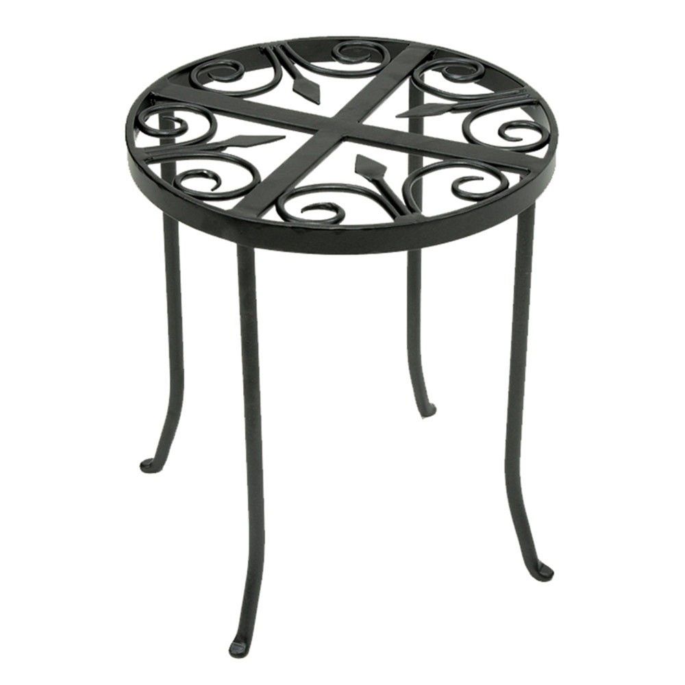 Trivet Iron Plant Stand Graphite Powder Coat Finish - Achla Designs