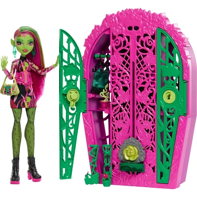 Monster High 10.5 Skulltimate Secrets Garden Mysteries Playset, Venus McFlytrap Doll with 19+ Surprises