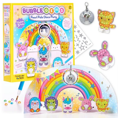 Creativity for Kids Bubble Gem Pearl Pals Disco Party: DIY Art Kit with Gems & Stickers, Ages 6+