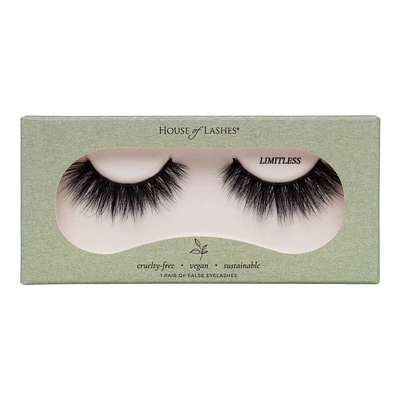 House of Lashes Limitless Full Volume 100% Cruelty-Free Faux Silk Fibers False Eyelashes - 1pr