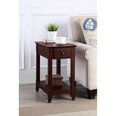 13 Bertie Accent Table Espresso Finish - Acme Furniture: Transitional Style, Open Storage, Wood Composite