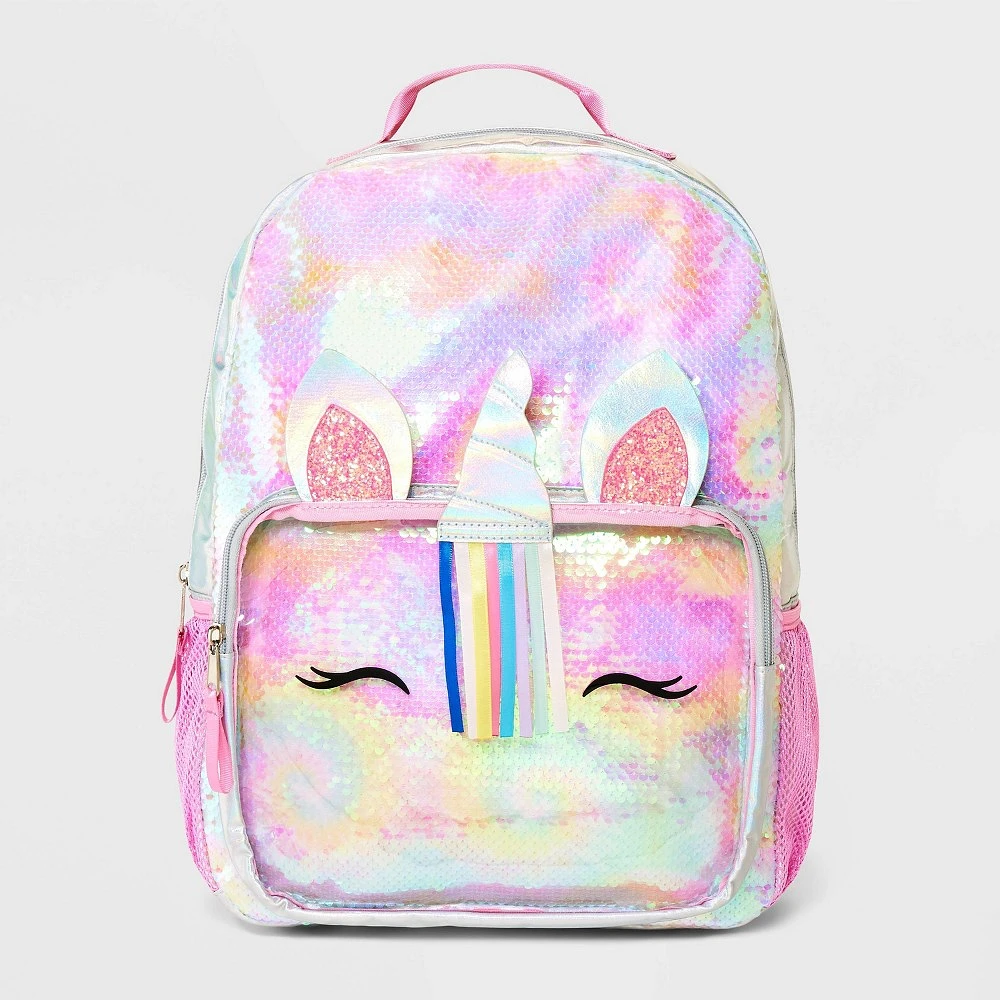 Kid 16 Flip Sequin Tie-Dye Unicorn Backpack - Cat & Jack