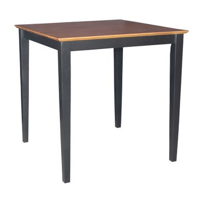 36 Square Solid Wood Top Counter Height Table with Shaker Legs