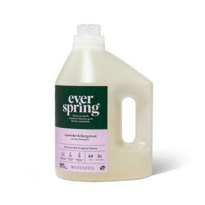 Lavender & Bergamot Liquid Laundry Detergent - 100 fl oz - Everspring