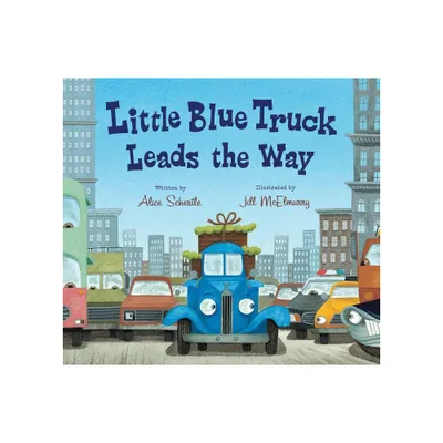 Little Blue Truck Leads the Way ( Little Blue Truck) by Alice Schertle (Board Book)