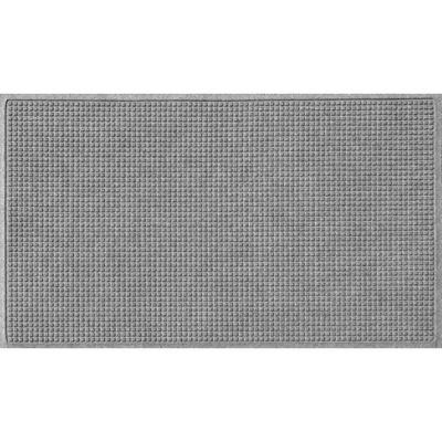 Bungalow Flooring 3x5 WaterHog Squares Indoor/Outdoor Doormat Heather Gray