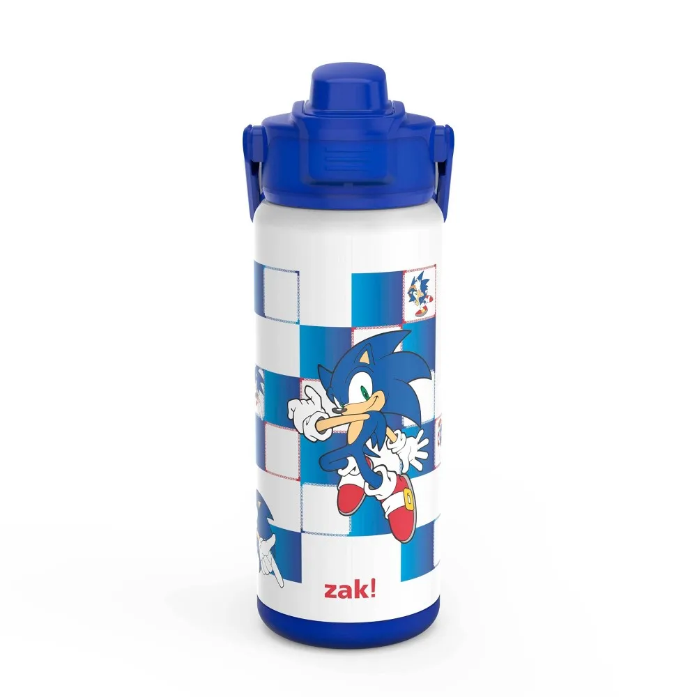 Zak Designs 20oz Stainless Steel Kids Water Bottle with Antimicrobial Spout  Sonic The Hedgehog