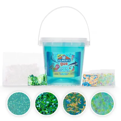 Elmers Gue 1.5lb Deep Gue Sea Premade Slime Kit with Mix-Ins: Science Focus, Includes Storage Container & Instructions