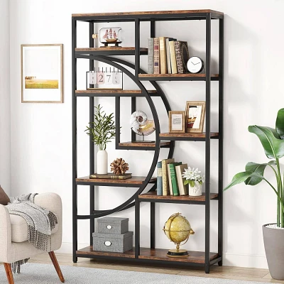 LITTLE TREE 68.89 5 Tier Etagere Bookcase Brown