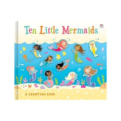 Ten Little Mermaids - (3D Counting Books) by Susie Linn (Board Book)