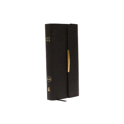 Classic Companion Bible-NKJV-Snap Flap - by Thomas Nelson (Leather Bound)