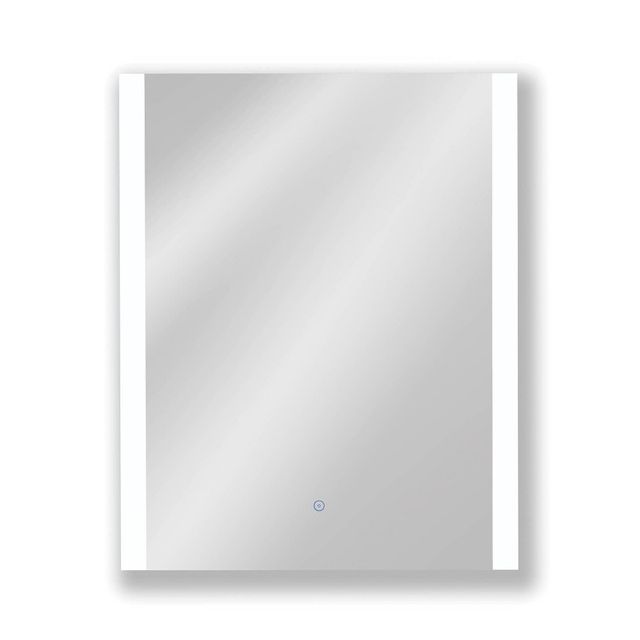 24x30 Premium Lumen Single Frameless Fixed Color Temp LED Wall Mirror with Anti Fog Glass - Tosca: Touch Control, Wall Mounted Vanity Mirror