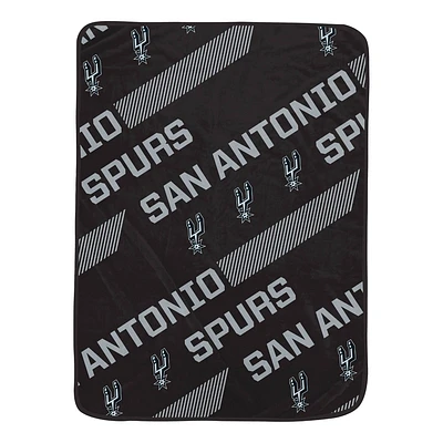 NBA San Antonio Spurs Slanted Half Wordmark Ultra Soft Blanket