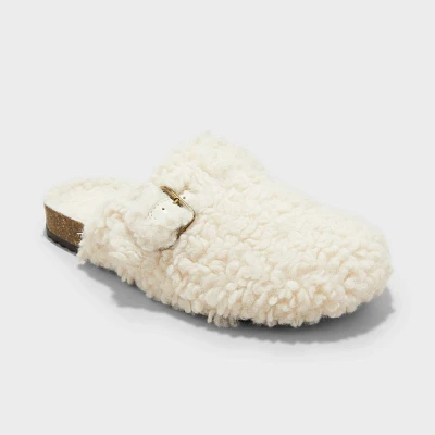 Girls Faux-Shearling Loafer Slippers