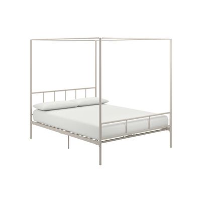 Queen Marion Canopy Bed White - Novogratz