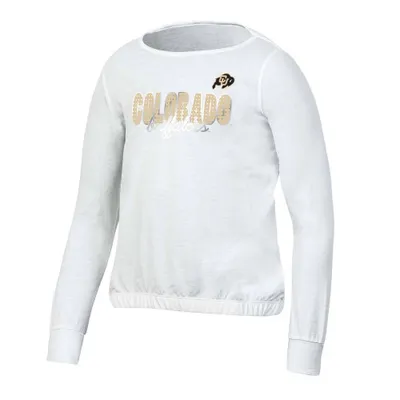 NCAA Colorado Buffaloes Girls White Long leeve T-hirt