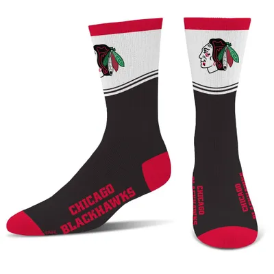 NHL Chicago Blackhawk Divide Secondary Large Crew Sock