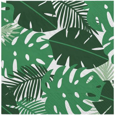 30ct New Jungle Lunch Napkins Green - Spritz