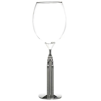 Godinger Silver 17 fl oz Empire State Building Wine Glass