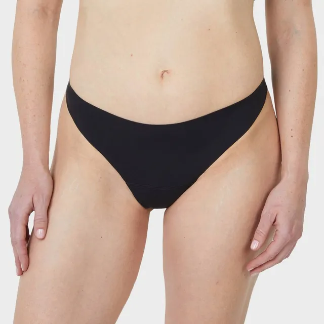Unders by Proof Period Underwear Thong - Light Absorbency - XL - Black
