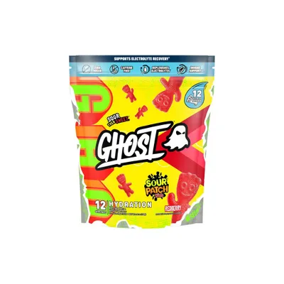 GHOST Sour Patch Kids Vegan Hydration Sticks - Redberry - 12pk