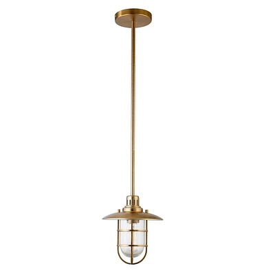 Hampton & Thyme 8 Wide Lantern Pendant: Nautical-Inspired, Adjustable Height, UL Listed