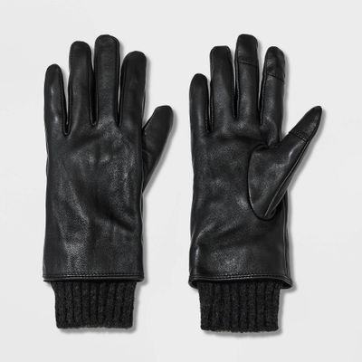 boscov's womens leather gloves