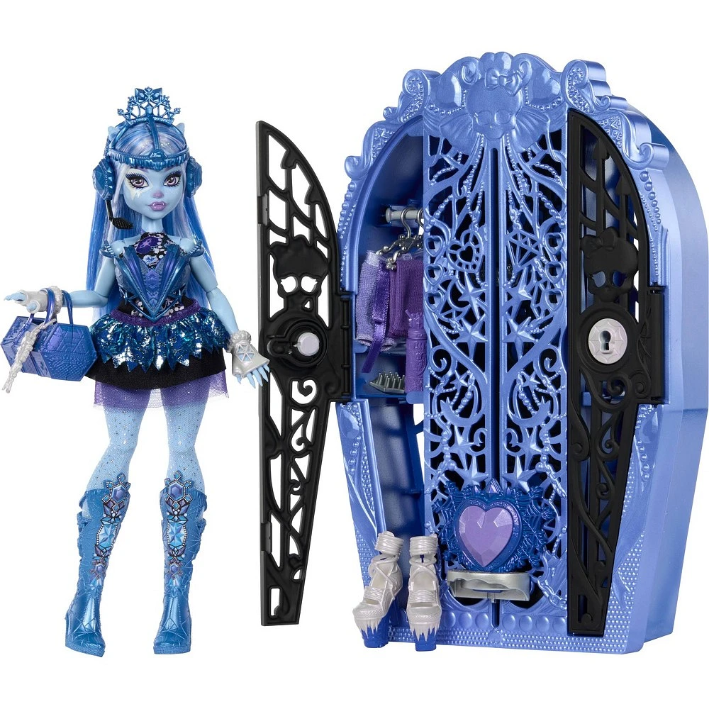 Monster High 12.5 Skulltimate Secrets Monster Mysteries Playset, Abbey Bominable Doll with Surprises