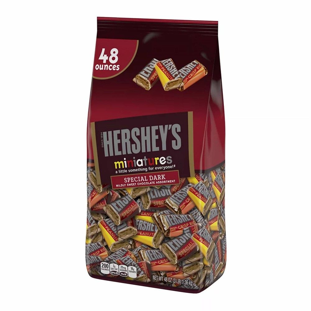 Hershey Milk And Dark Chocolate Assortment Snack Size Candy - 33.43oz :  Target