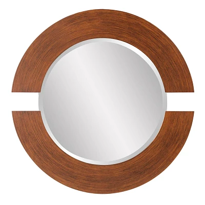 Howard Elliott 40x28 Del Noble Rectangular Mirror Silver: Modern Style, Glass Frame, Wall Mount, 36 lbs