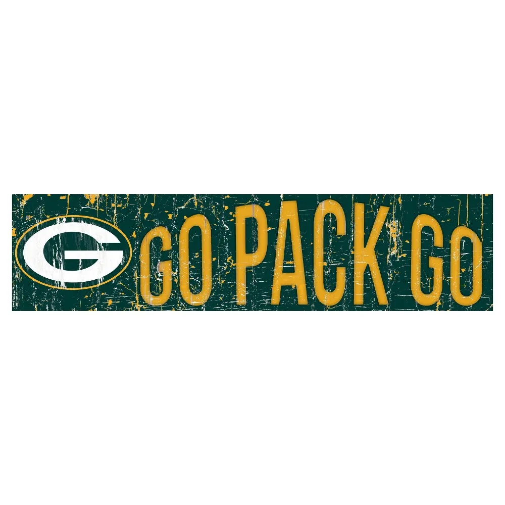 NFL Green Bay Packers Fan Creations 24 Slogan Wood Sign
