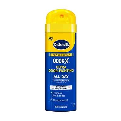 Dr. Scholls Odor-X Ultra Odor-Fighting Powder Spray - 4.7oz