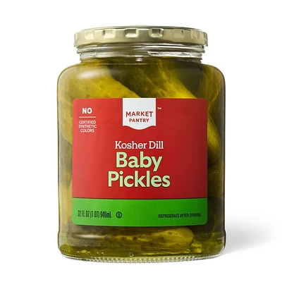 Kosher Baby Dill Pickles - 32oz - Market Pantry