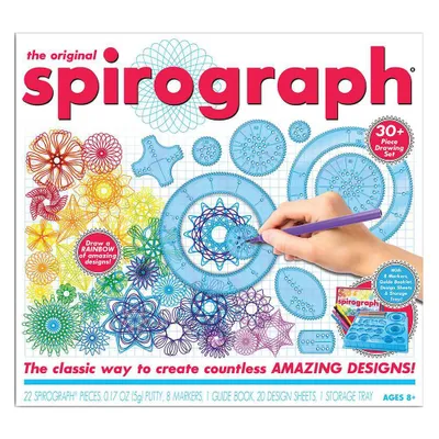 The Original Spirograph Drawing Set with Markers - Spirograph: Creative Craft Kit for Kids 8+, Includes Activity Guide