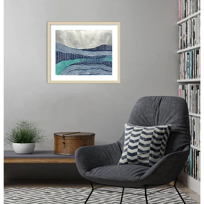 Amanti Art 25x21 Cold Stream I by Vanna Lam Wood Framed Wall Art Print