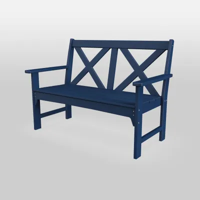 Shawboro POLYWOOD Outdoor Patio Bench - - Threshold: Durable Garden Seating