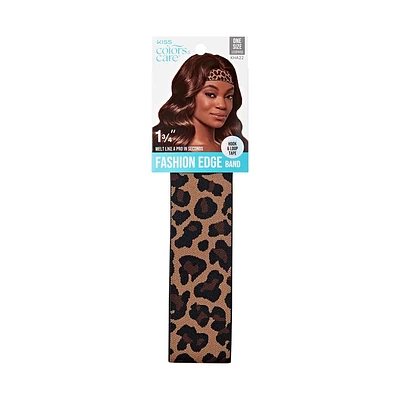 KISS Products Color & Care Fashion Elastic Edge Leopard Headband