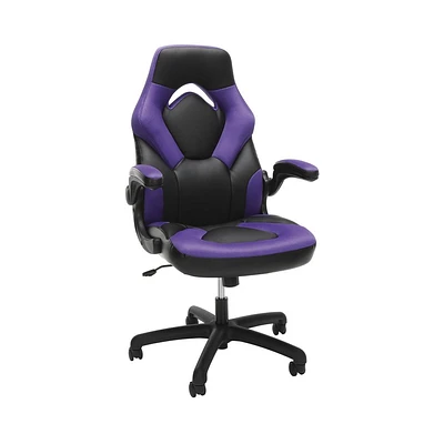 RESPAWN 3085 Ergonomic Gaming Chair with Flip-up Arms : High Back, Leather, Swivel Desk Chair for Gamers