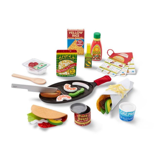 Melissa & Doug Fill & Fold Taco & Tortilla Set 44pc