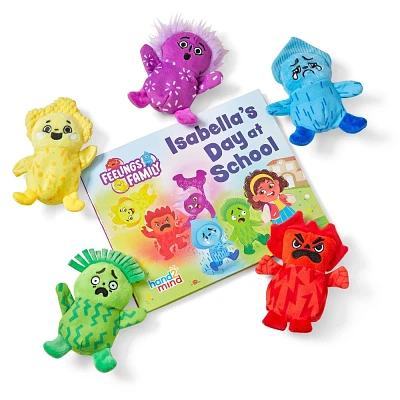 hand2mind Feelings Family Isabellas Day at School Storybook and Plush Set