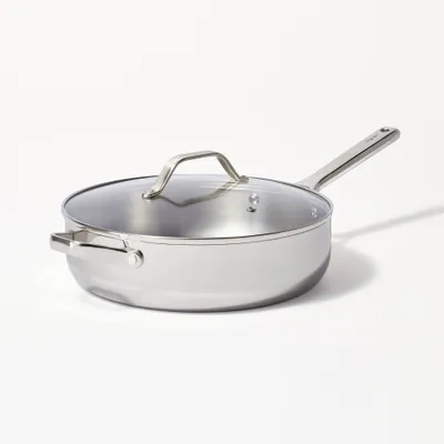 5qt Stainless Steel Saute Pan Silver - Figmint