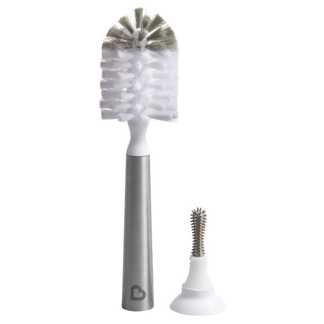 Munchkin Shine Stainless Steel Bottle Brush & Refill Brush Head