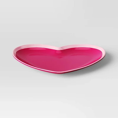 7.25 Melamine Figural Heart Dinner Plate  - Room Essentials