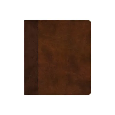 ESV Journaling Study Bible (Trutone, Brown/Chestnut, Timeless Design) - (Leather Bound)