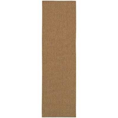 23x76 Keaton Basket Weave Patio Rug Tan